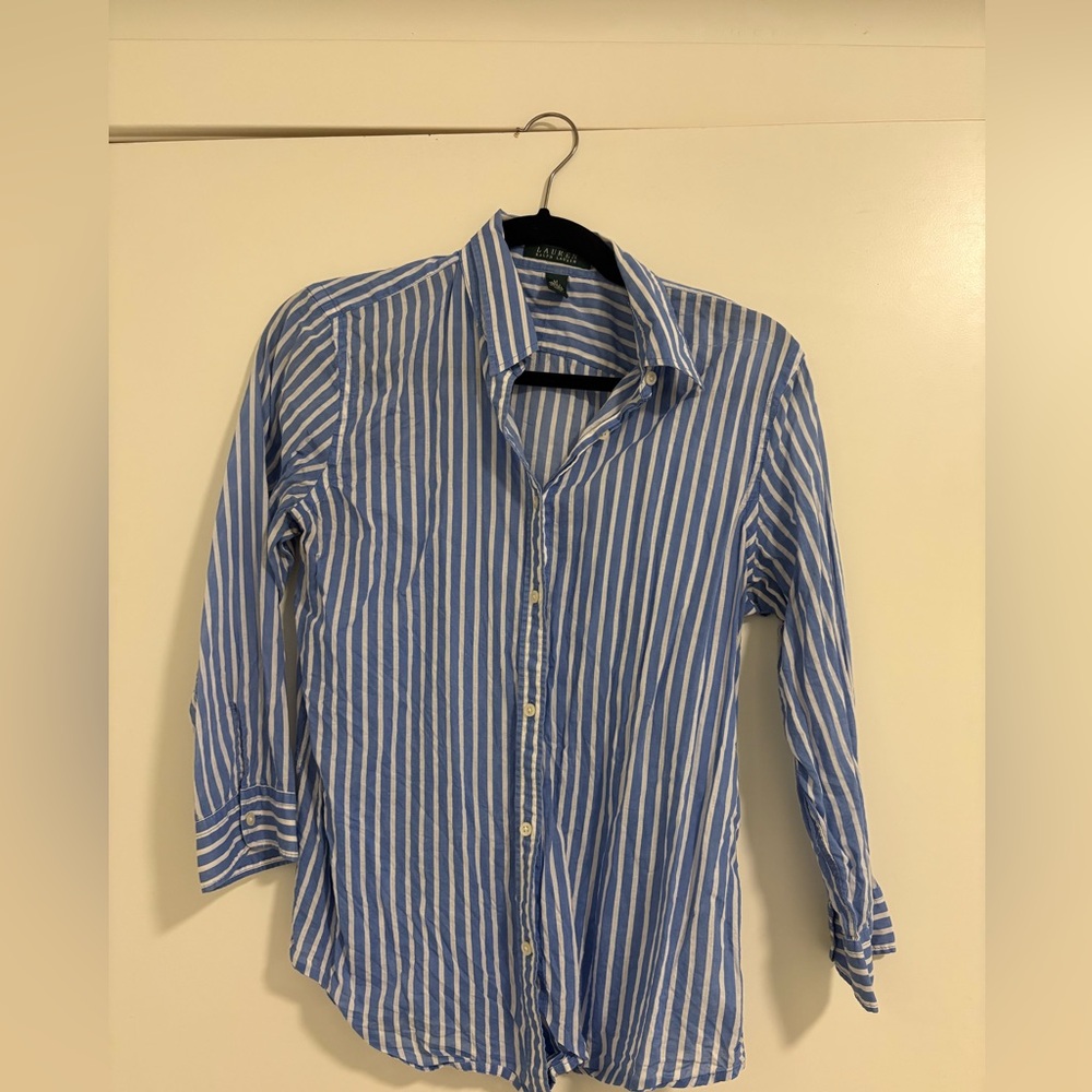 Ralph Lauren Blue and White Shirt